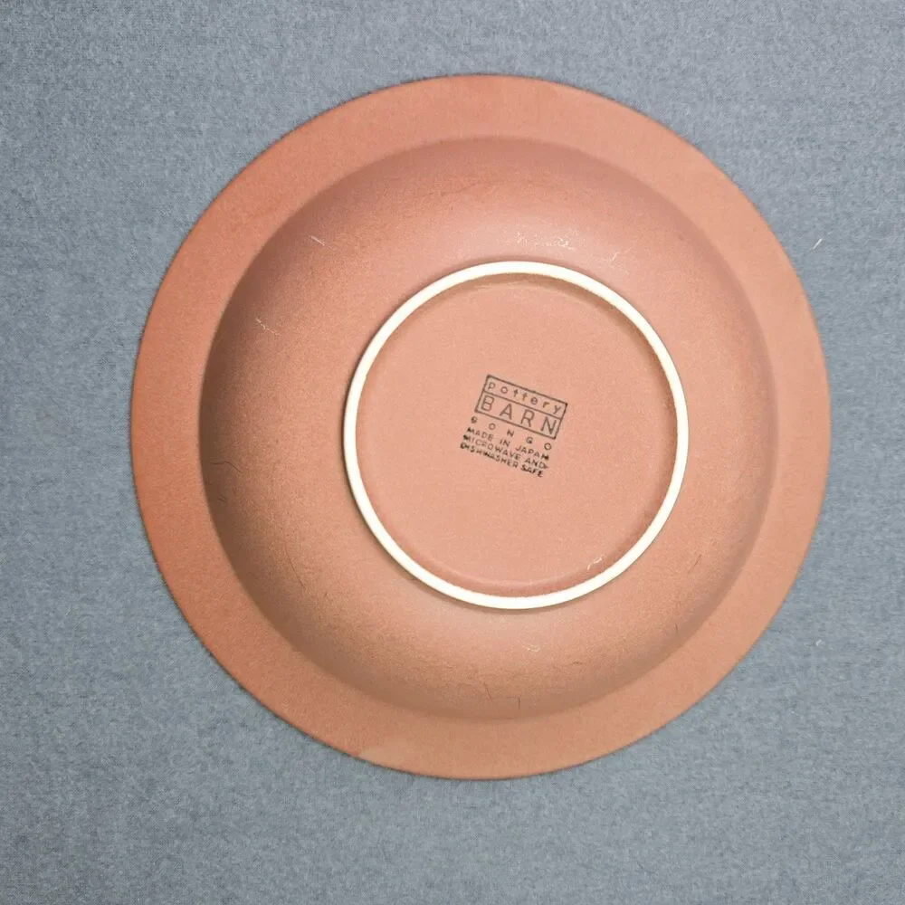 Pottery Barn 10 Inch Terracotta Geometric Bowl Boho Farmhouse Chic Modern Decor